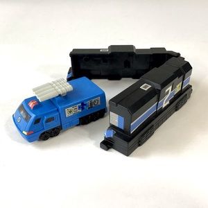 2000 Power Rangers Lightspeed Rescue McDonalds Happy Meal Blue Rail Rescue Train